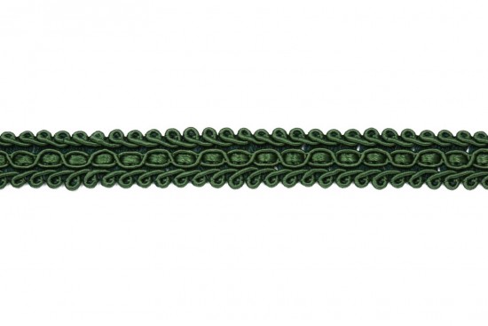Σιρίτι επίπλων (ταπετσαρίας) ρεγιόν σε σκούρο πράσινο 16mm