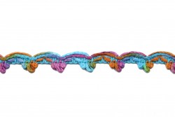 Colorful cotton lace 25mm