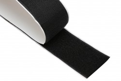 Ταινία Velcro αυτοκόλλητο 30mm σε μαύρο (αρσενικό - θηλυκό)