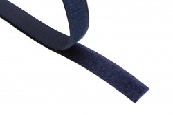 Ταινία Velcro αυτοκόλλητο 20mm σε μπλε (αρσενικό - θηλυκό)