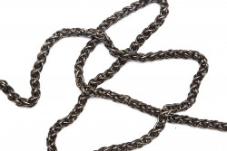 Metallic chain 10mm dark grey